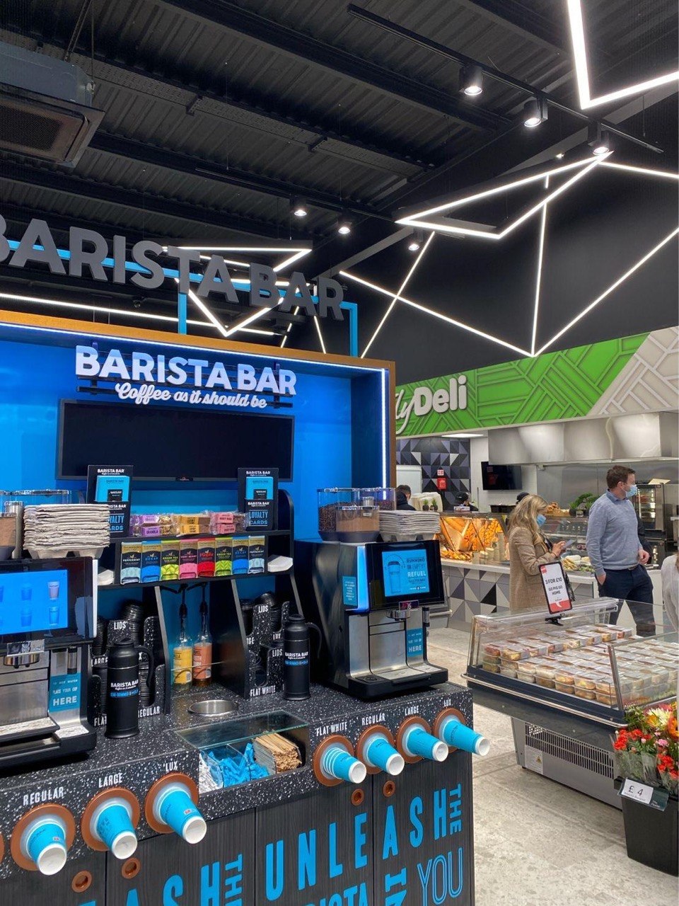 Barista Bar coffee machine inside a Wall Group store