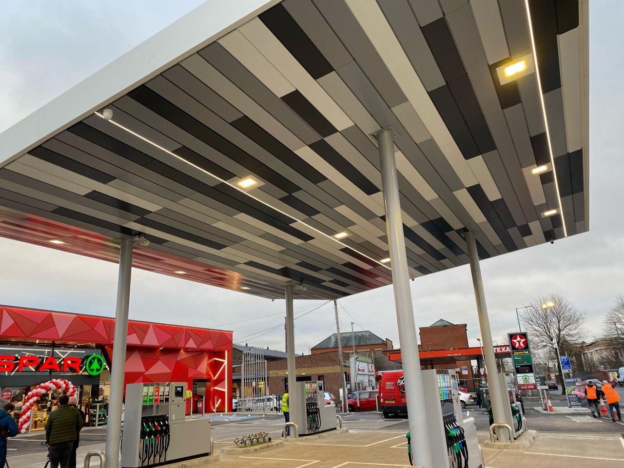 Wall Group fuel forecourt canopy