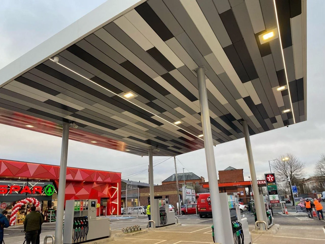 Wall Group fuel forecourt canopy