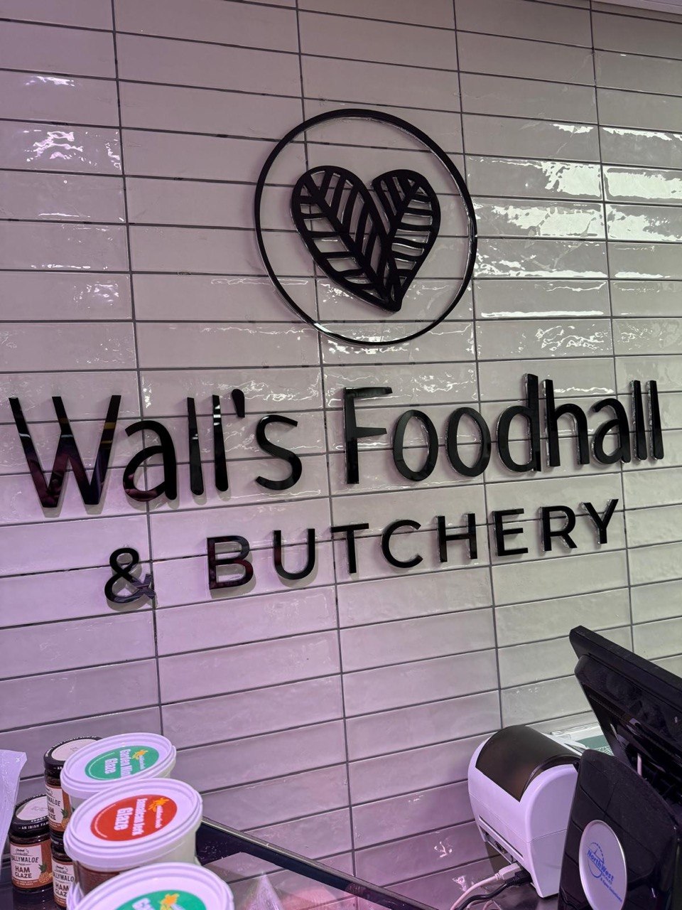 Wall’s Foodhall and butchery signage